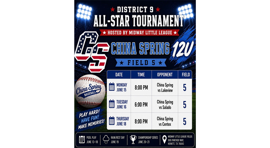 12U All-Stars Pool Play
